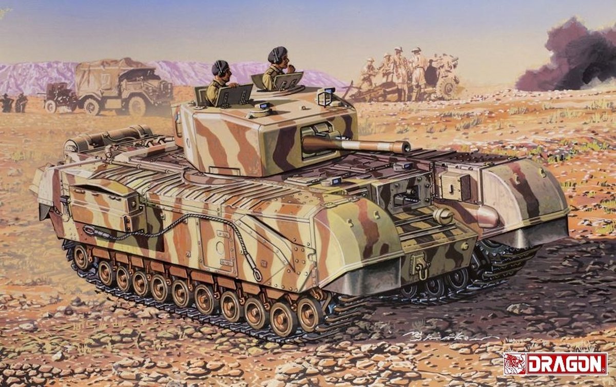 Dragon 1:72 7396 Churchill Mk.III Tank Plastic Modelbouwpakket