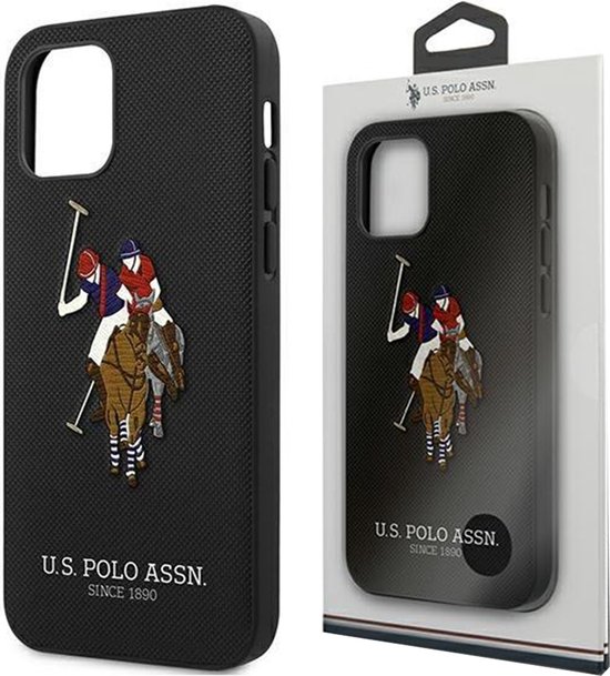 Foto: Us polo ushcp12lpugflbk iphone 12 pro max 6 7 zwart zwart polo borduurcollectie