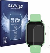 Savvies - Screenprotector voor One2Track Connect NEXT - Folie Beschermfolie transparant (6 Stuks)