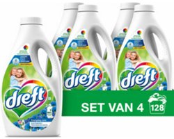 Dreft Vloeibaar Wasmiddel Ochtendfris 4 x 32 Wasbeurten 1,4 liter