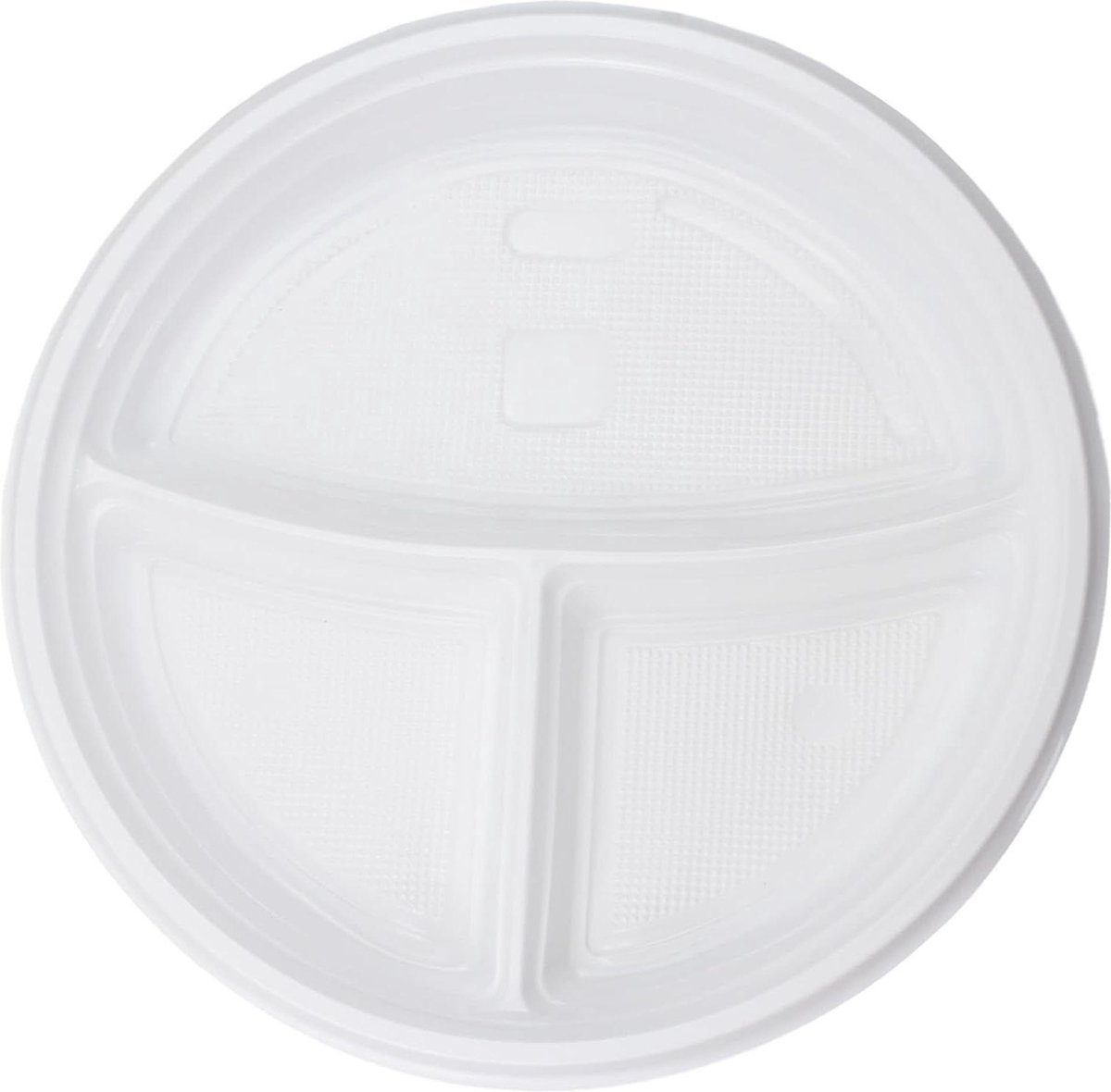 Plastic borden Ø 22 cm herbruikbaar - set van 100 borden - vaatwasmachinebestendig