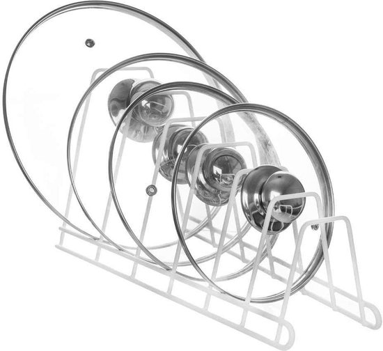 Simple Houseware Keukenkast Potten en Pannen, Houder, Rek, Brons