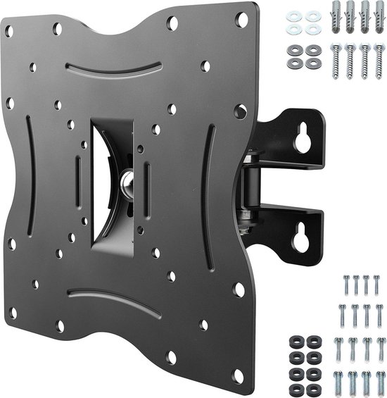 RICOO TV and Monitor Wall-Bracket Rotatable Tilting Approx. 13-29 Inch (33- 74cm) R02-11 VESA 50x50-100x100 Load Capacity 20kg for LED LCD Screens