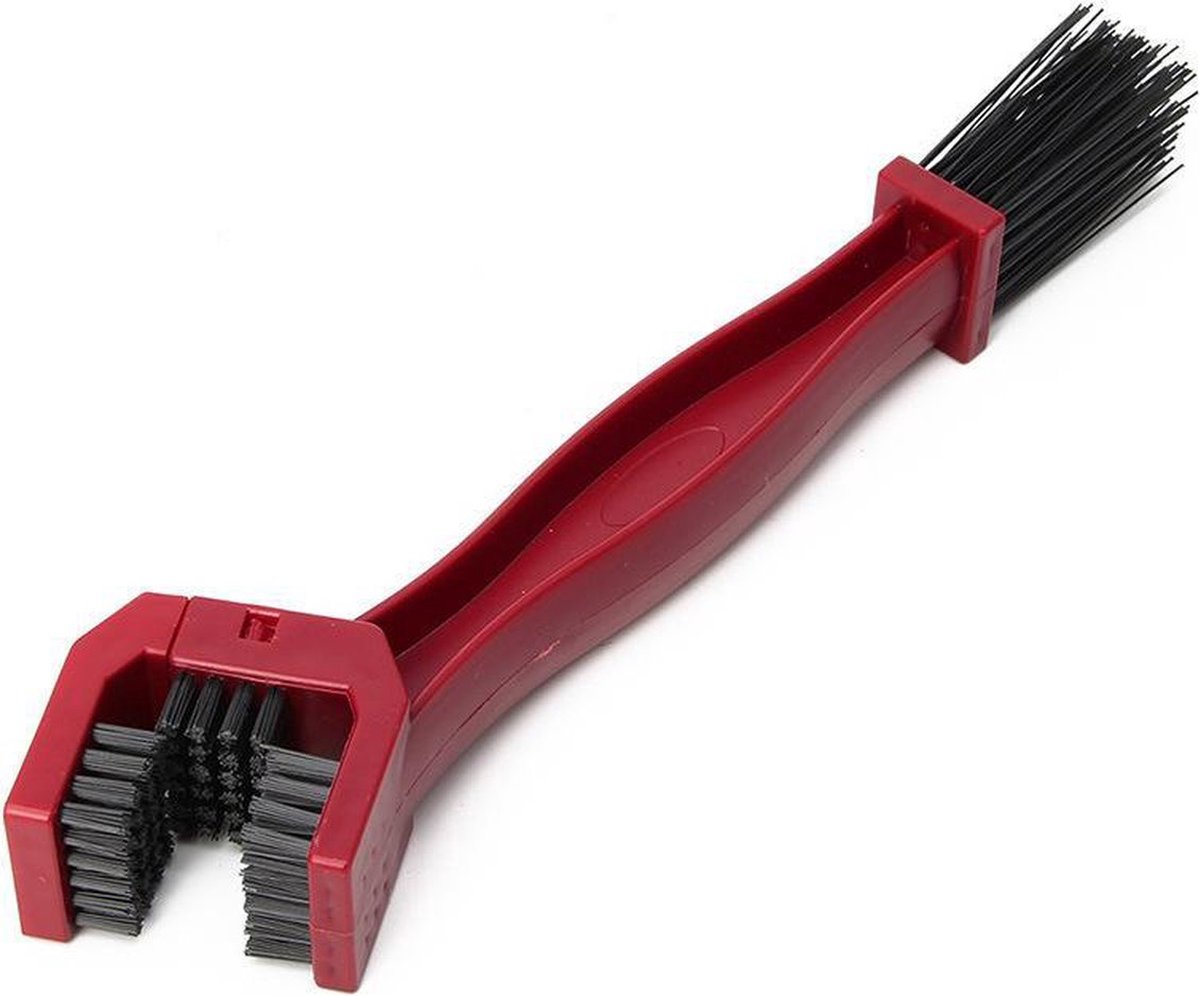 Scoby - Kettingborstel voor Fiets, Motor & Snorfiets - Fietsketting Reiniger / Schoonmaak / Onderhoud - Onderhoudstool - Rood