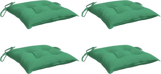 vidaXL - Coussins pour palettes - 4 - pcs - 50x50x7 - cm - oxford - tissu - vert