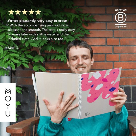 MOYU - Flashy Moss Notebook - Carnet effaçable A4 Hardcover