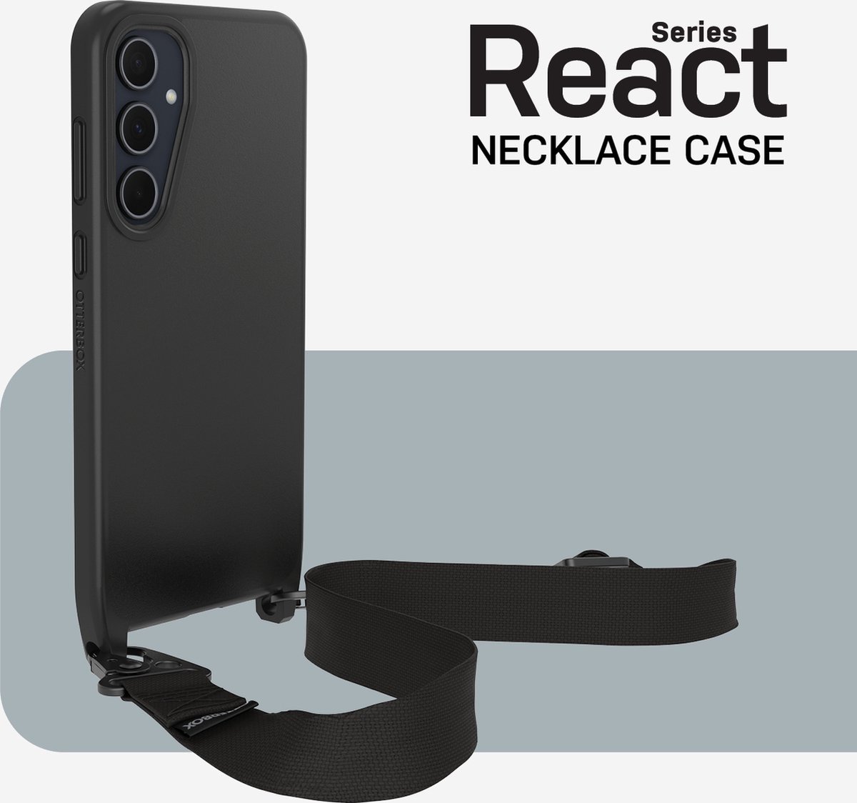 OtterBox React Series Necklace Case voor Galaxy A35 5G, Black