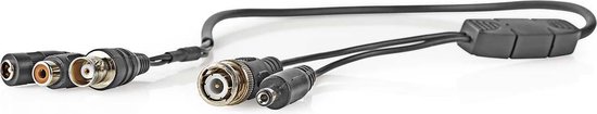 Nedis - Nedis CCTVMIC10BK Microfoon Voor Cctv-beveiligingscamera Bnc + Dc Naar Bnc + Dc + Rca - 30 Dagen Niet Goed Geld Terug van Nedis — afbeelding 2