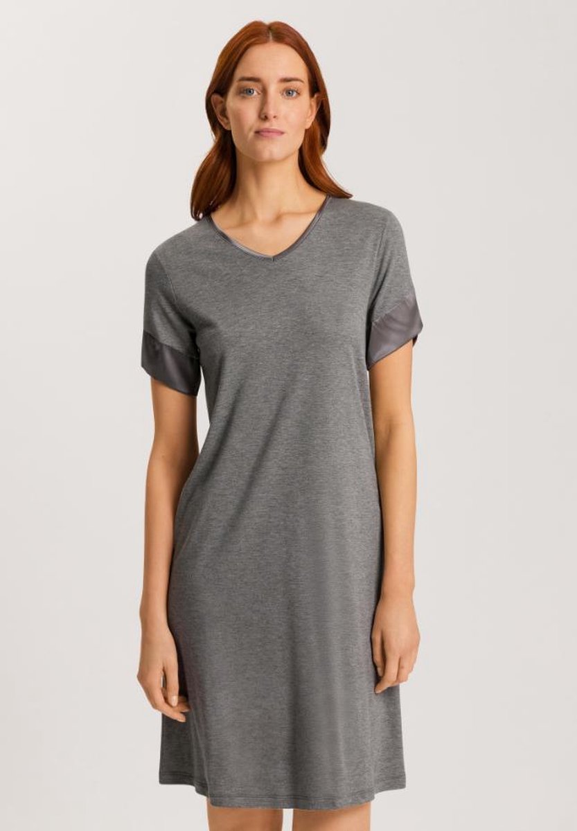 Hanro Virginia Nachthemd 074874 Stone Melange Grijs