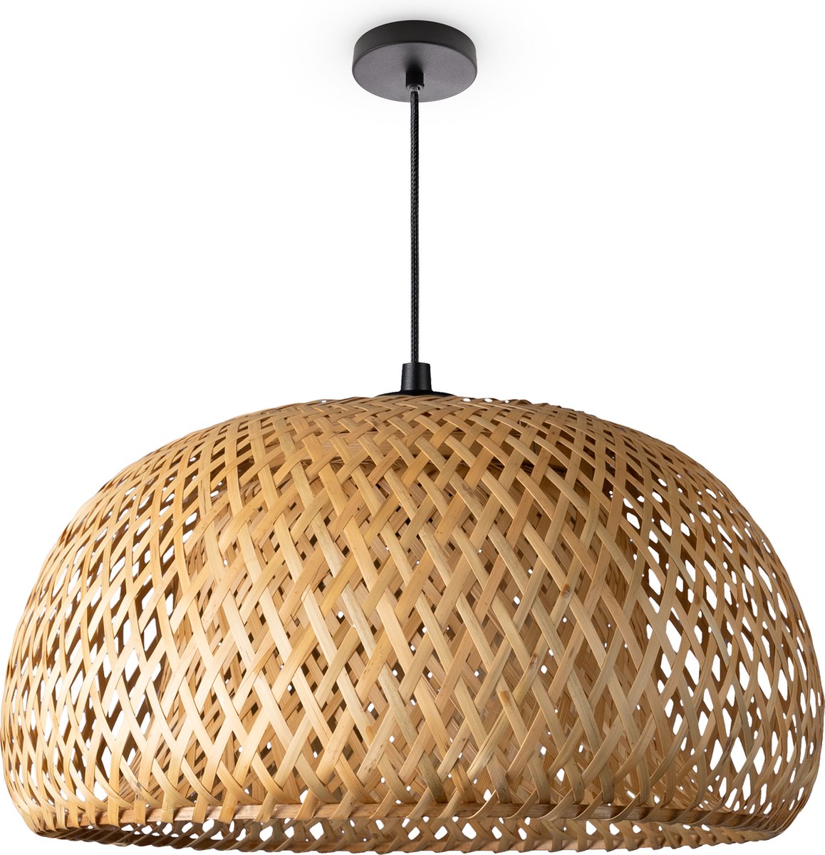 Paco HomePlafondlamp Bamboe Hanglamp Boho Woonkamer Korf Lamp Hangend Vintage E27