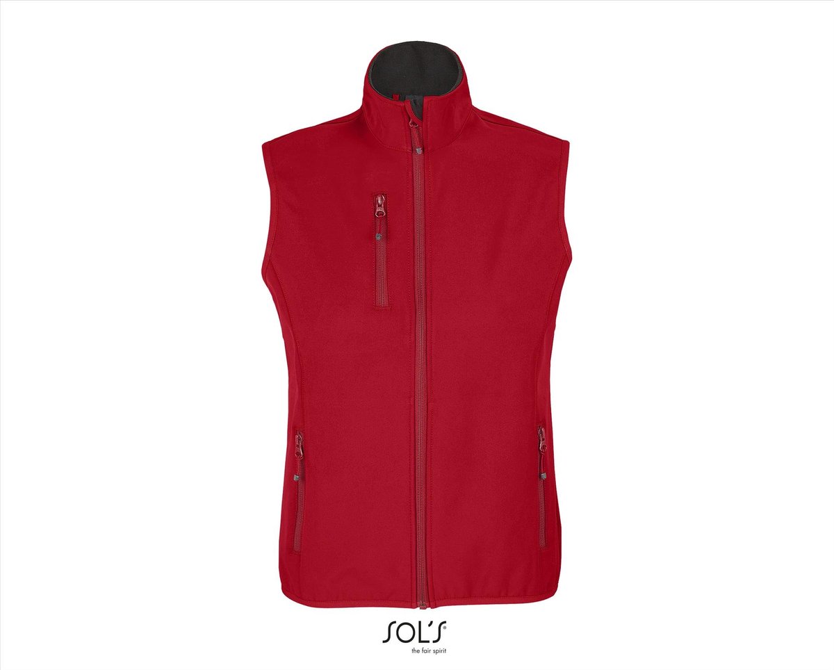 SOL'S Women´s Falcon Zipped Softshell Bodywarmer L03826 - Pepper Red - XXL