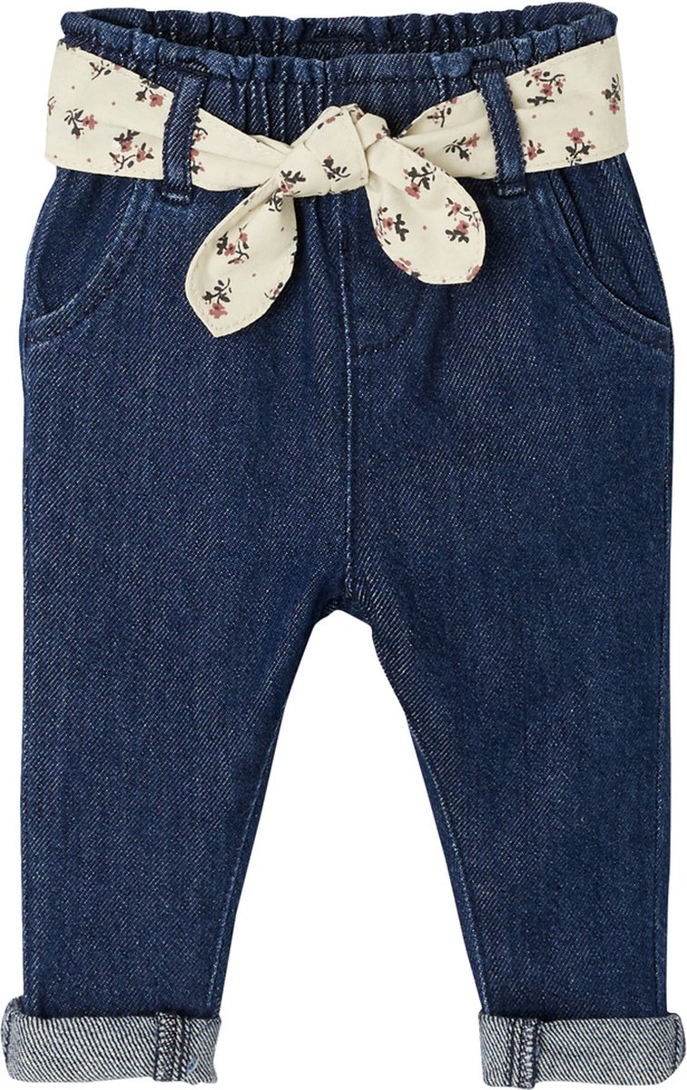 Vertbaudet Babyjeans met stoffen riem
