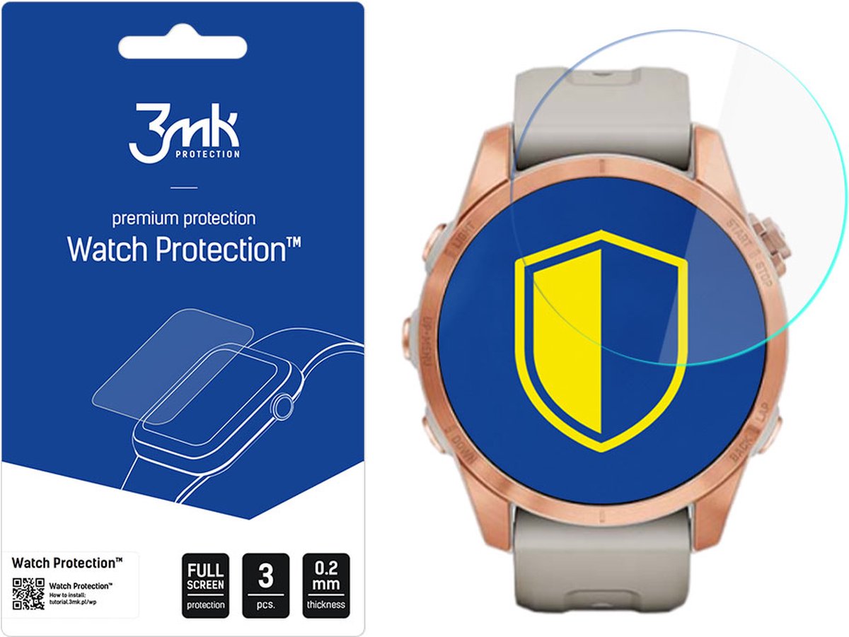 Garmin Fenix 7s - 3mk Watch Protection v. FlexibleGlass Lite