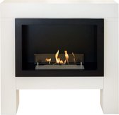 Bol.com Xaralyn Bolea bio-ethanol open haard - Witte MDF haardombouw - 15 KW verwarming aanbieding