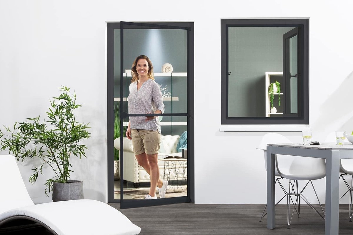 Goodivery ® Hoogwaardige Insectenhor Deur Met Aluminium Frame Voor Zelfmontage
