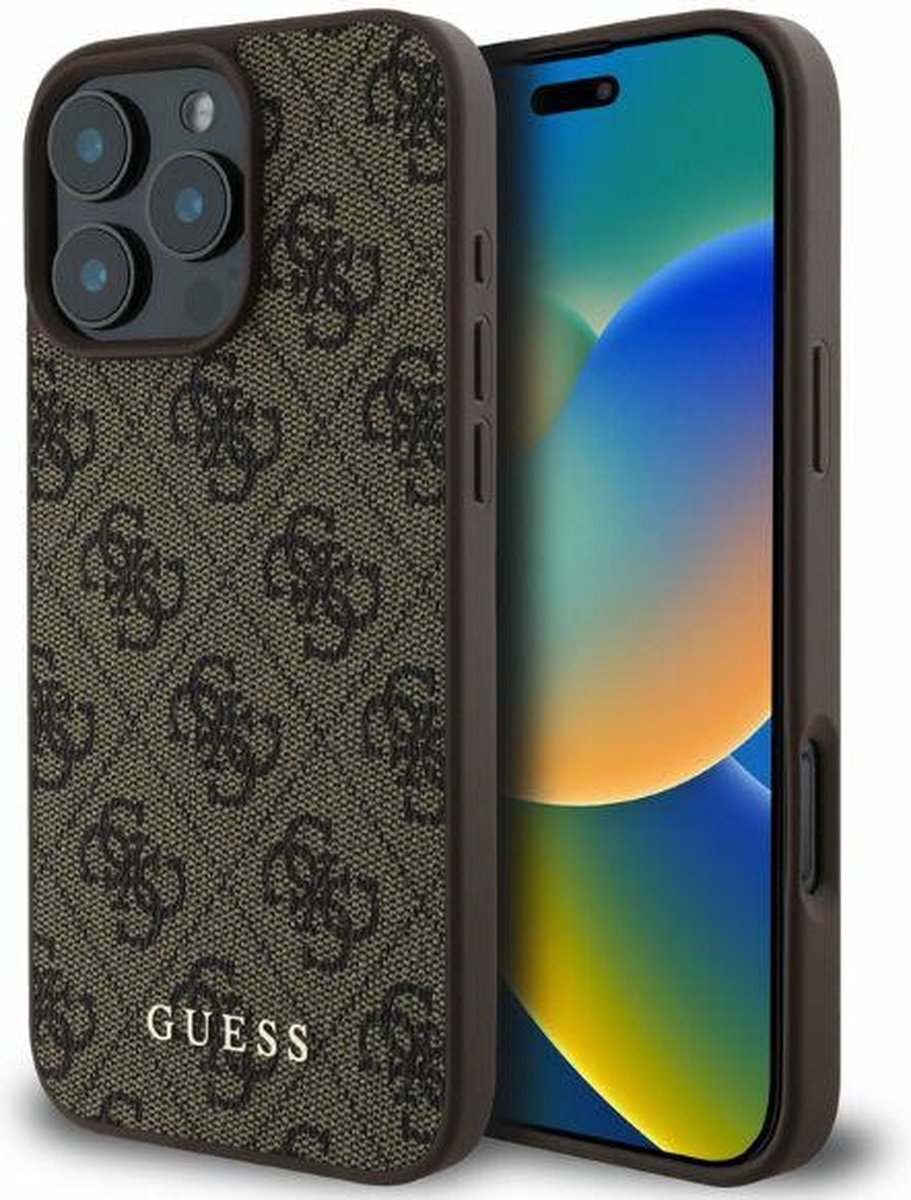 Guess GUHCP16LG4GFBR iPhone 16 Pro 6,3" bruin/bruin hardcase 4G Classic