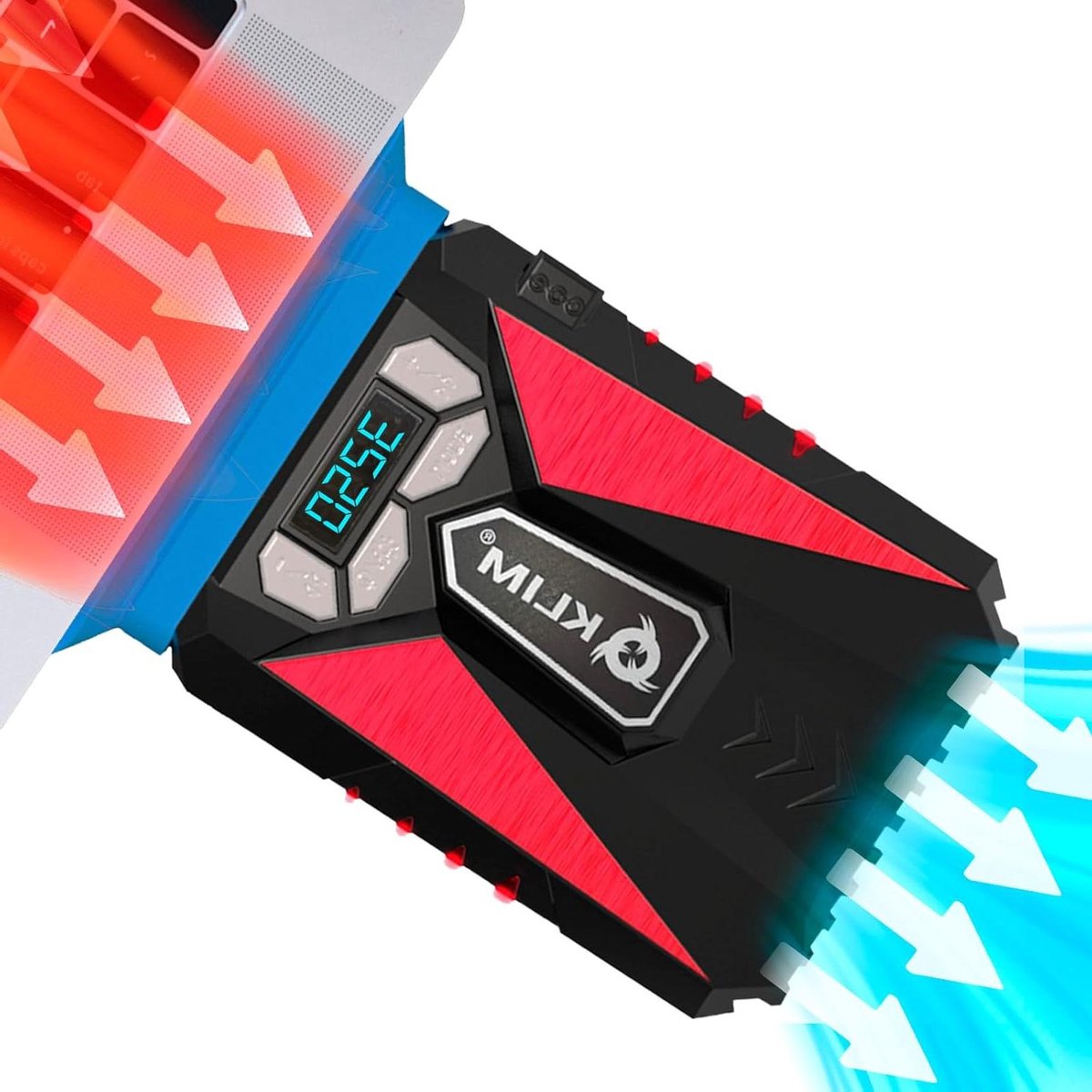 Universal Game Console Laptop PC Cooler - High-Performance Ventilator for Fast Cooling - USB Warm Air Trigger Red [Nieuwe Versie]