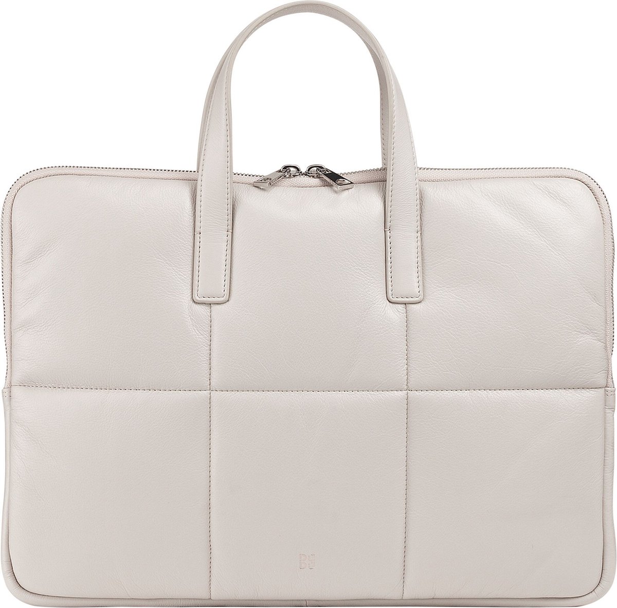 DuDu Togean Laptoptas Leer 36 cm - 36cm (15 duim) - pearl