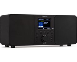 DAB radio met Bluetooth - Audizio Genua - DAB+ radio, FM radio - Auto scan - Zwart