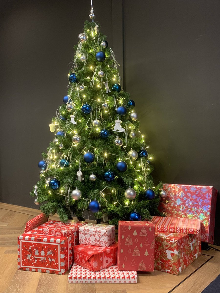 FESTIVE GIFTS Inpakpapier – Cadeaupapier – 300 x 70cm – 2 rollen – Kerst – Luxe Cadeauverpakking – Kleurrijk