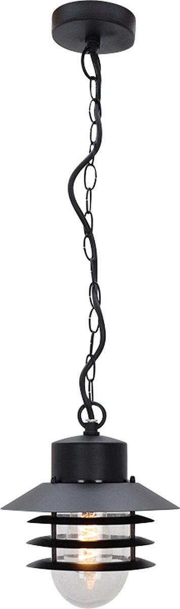 Olucia - FELICE - Buitenhanglamp - Zwart - Vorm: Rond