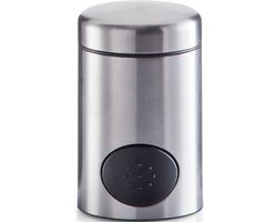 Zeller Zoetjes dispenser - 8,5 cm - RVS - Koffie/thee drinken - Zoetstof tabletten