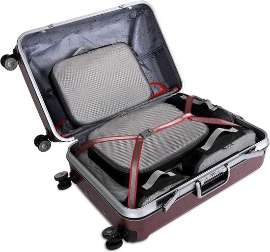 G4Free Organizer voor bagage, thuis, verpakkingskubus, keuze uit voordeelsets van 3, 4, 6, 7, 9 stuks, voordeelset van 6 stuks (1x S, 2x M, 2x L, 1x XL), roze G4Free Organizer voor bagage, thuis, verpakkingskubus, keuze uit voordeelsets van 3, 4, 6, 7, 9 stuks, voordeelset van 6 stuks (1x S, 2x M, 2x L, 1x XL), roze