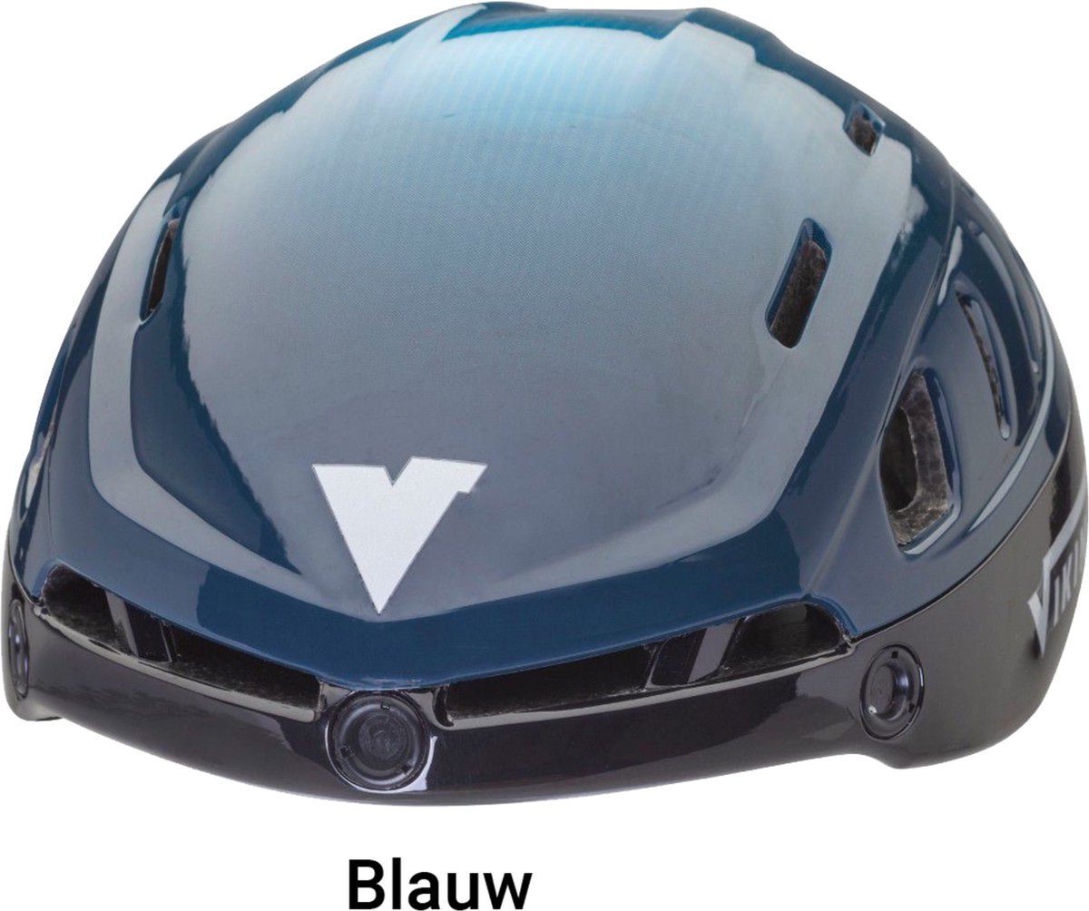 Viking Schaatshelm - Sparrow (incl. Vizier) Blauw L (58-61 cm)