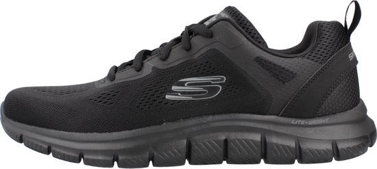 Skechers Track-Broader 232698- BBK, Homme, Zwart, Baskets pour femmes, Chaussures de sport, taille: 46