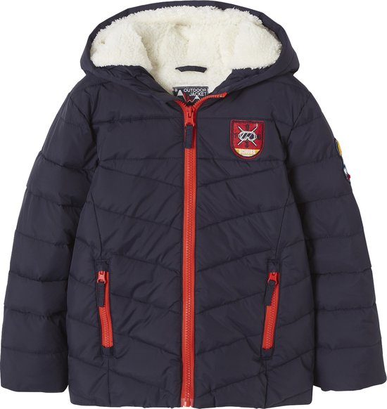 VERTBAUDET Doudoune à Capuche Ski Garçon Doublée Sherpa - Chaude Et Confortable