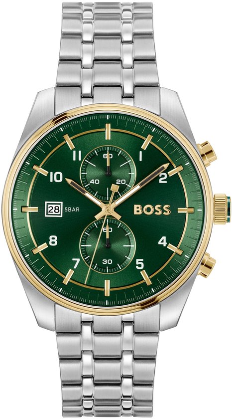 BOSS Herenhorloge, analoog, kwarts, met armband van roestvrij staal, 1513867