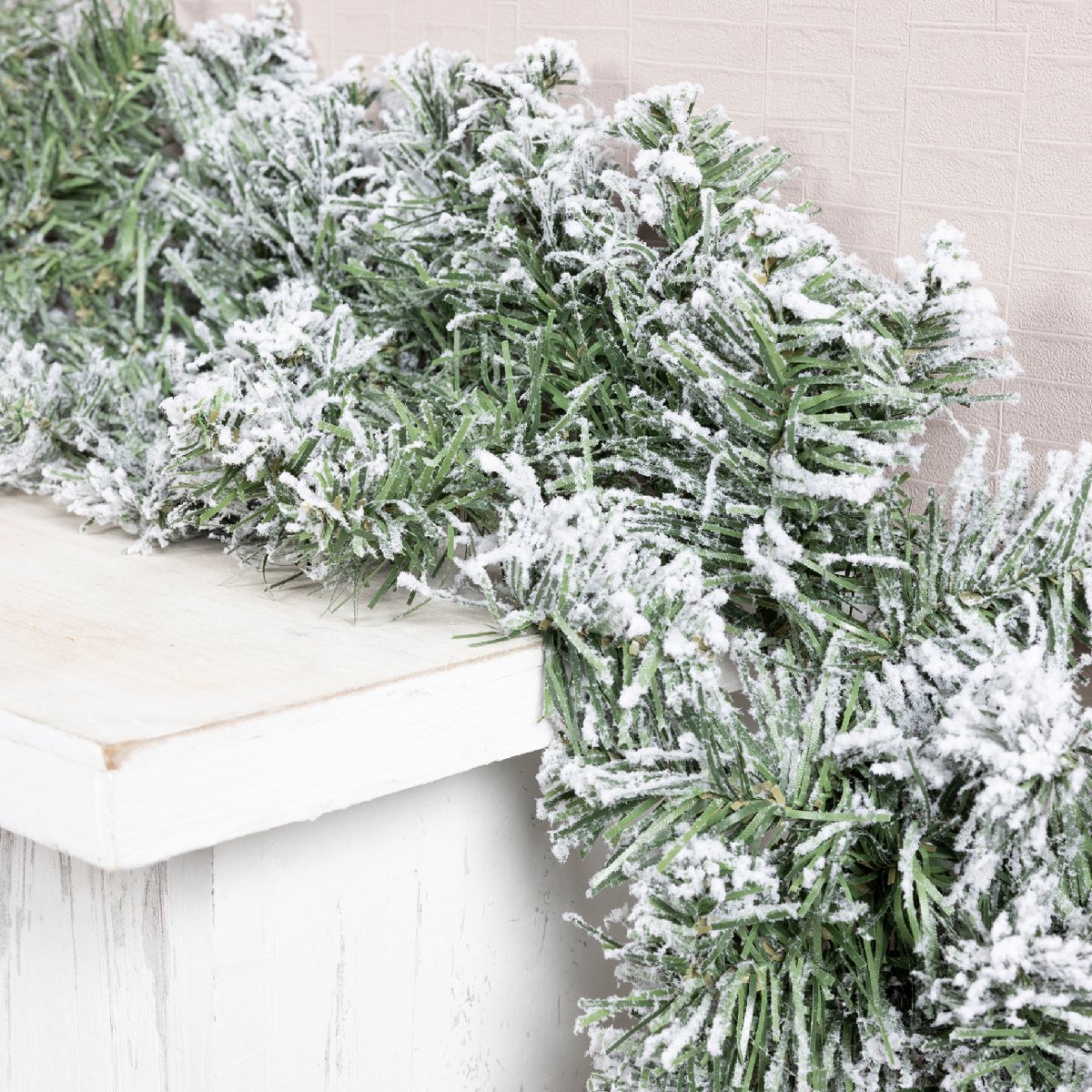 Guirlande Besneeuwd - 270 cm x 20 cm - Kerstdecoratie – foto 3