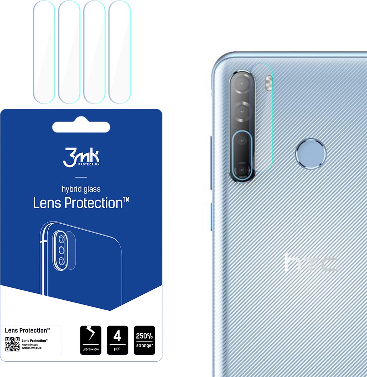 HTC Desire 20 Pro - 3mk Lens Protection