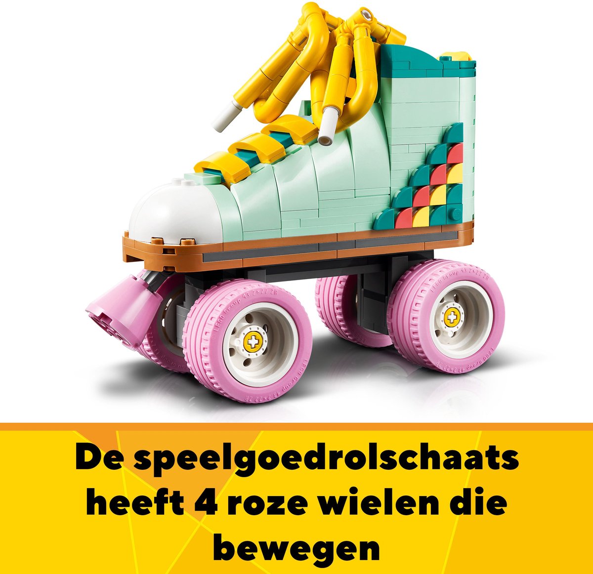 LEGO 31148 Creator 3in1 Retro rolschaats met Mini Skateboard en Gettoblaster Radio Speelgoed — afbeelding 5