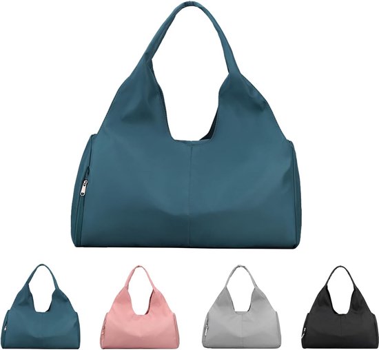 KYYLZ Sporttas gymtas reistas bag voor mannen en vrouwen, waterdichte fitnesstas, travel bag met schoenenvak en natvak, tas voor zwembad reizen gym, 32L, Roze