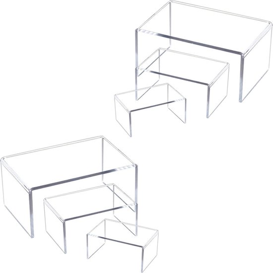 Display Standaard Acryl display standaard voor plank - 6 stuks display standaard voor ...