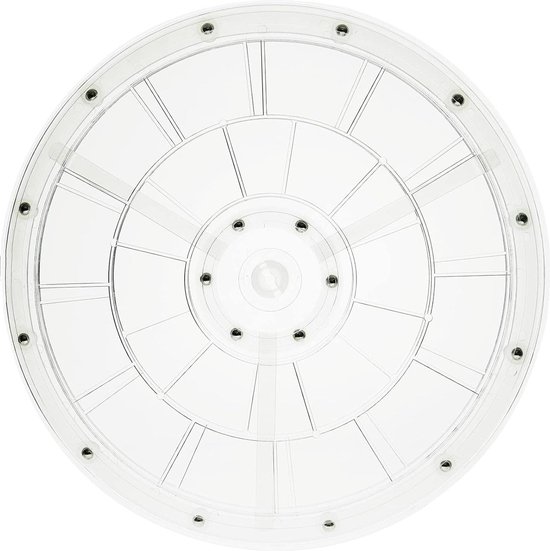 Primematik - Base Giratoria Eléctrica De 15 Cm. Plataforma Rotatoria Con Espejo Sr03600 con