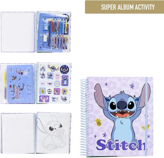 Stitch Super Activiteiten Album Tekenen Kleuren Stickers