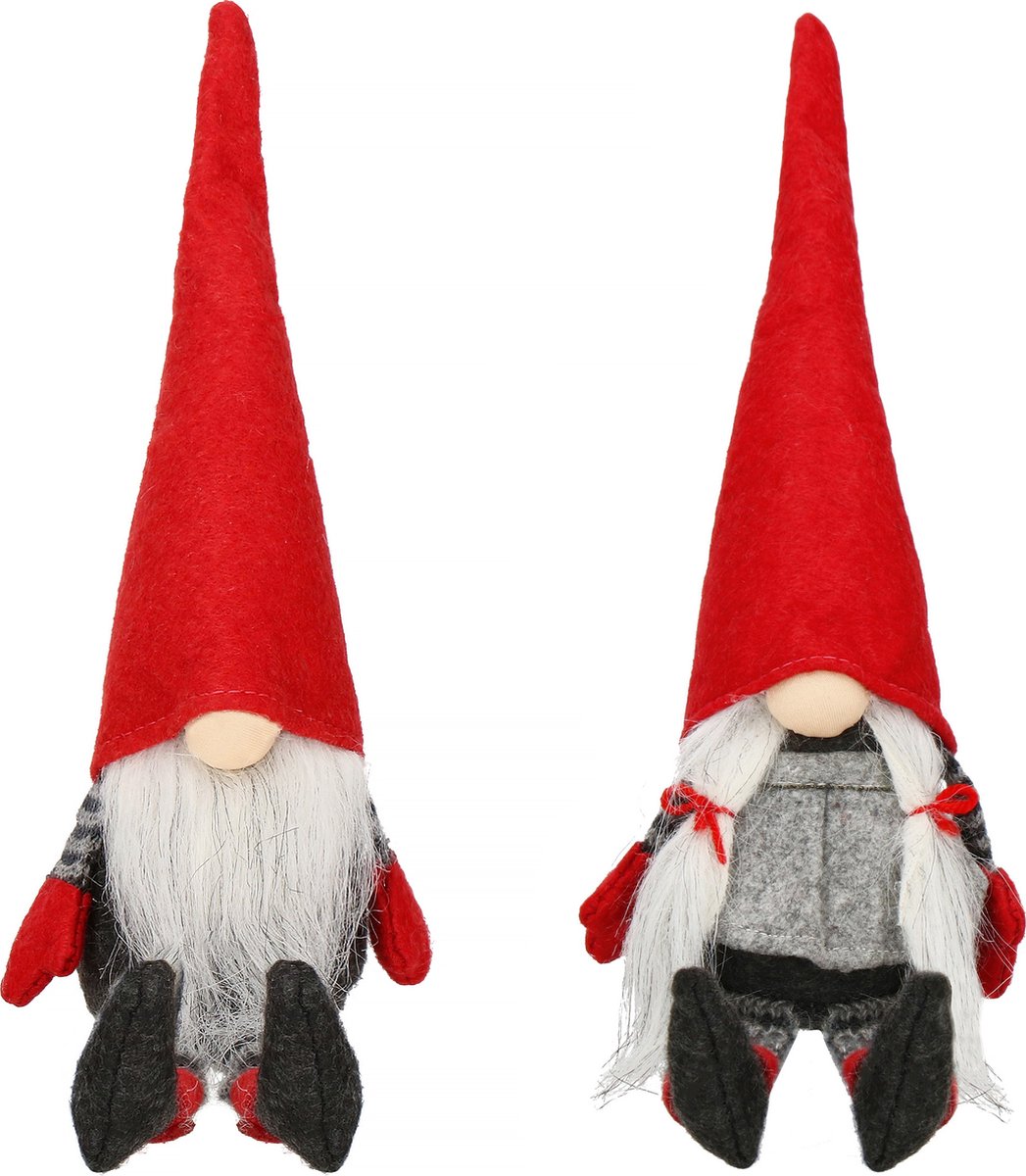 Springos - Kersthanger - Kerstkabouter - Kerstdwerg - Kerstversiering - 38 cm