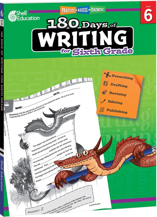 180 Days of Writing for Sixth Grade, Level 6 - cover