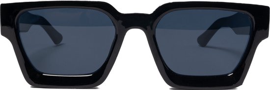 KIMU Zonnebril Zwart Vierkant Dik Montuur - Zwart Montuur - Zwarte Glazen - Rechthoekige Bril Geometrisch Oversized Designer Hollywood Festival van KIMU — afbeelding 5