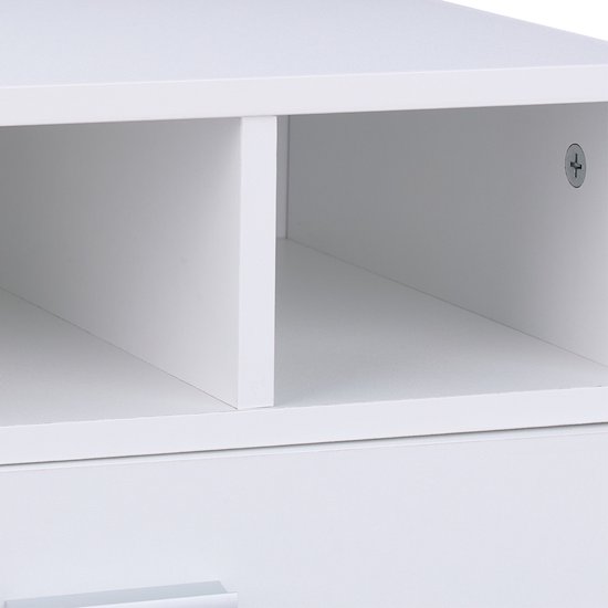 vidaXL Printerkastje 40x32x22,5 cm bewerkt hout betongrijs, bureau organizer, printer kast, printer standaard, bureau organiser, printerstandaard