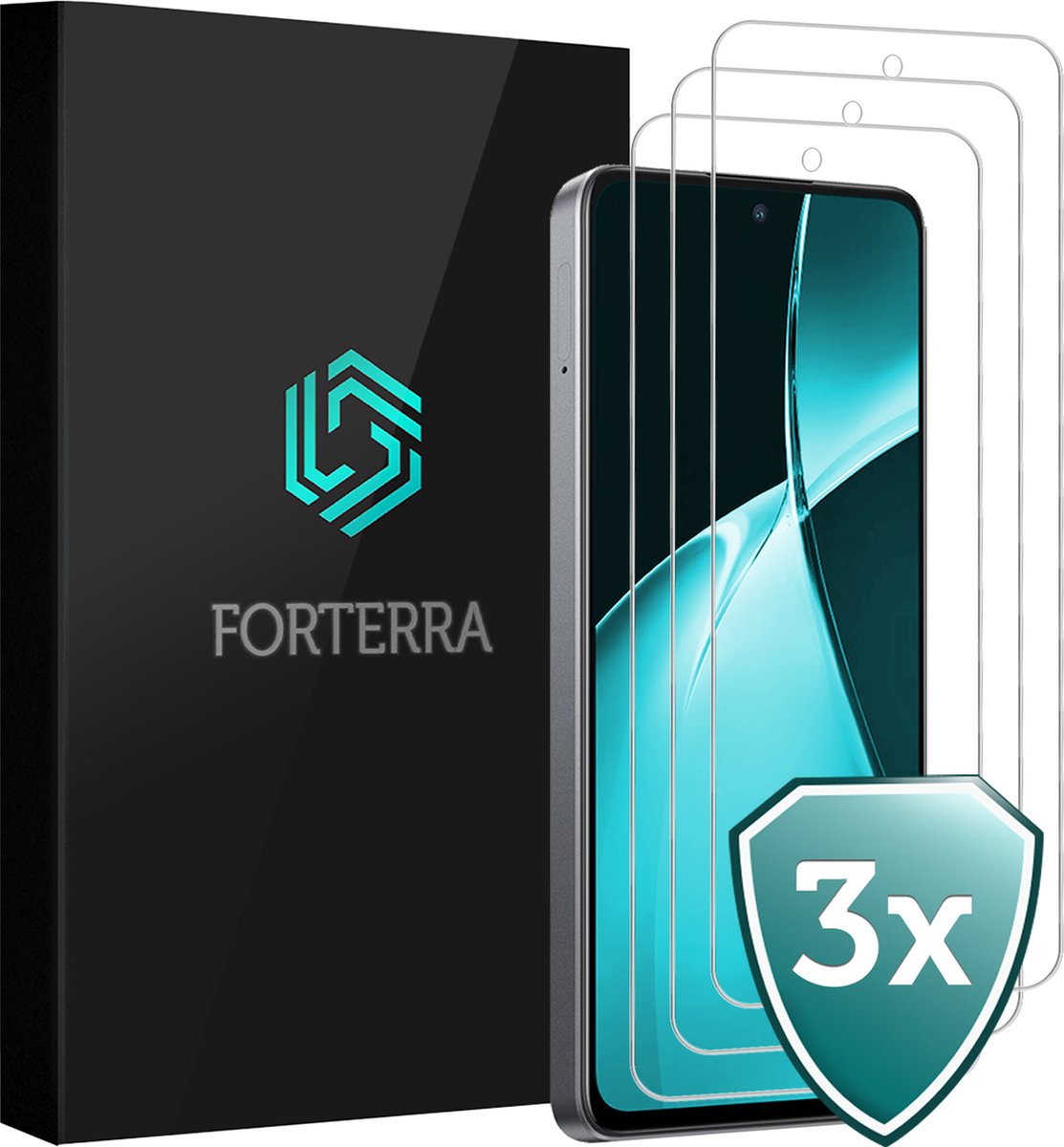 Screenprotector 3 Stuks - Geschikt voor OnePlus Nord CE 4 Lite - Extra Sterk - Beschermglas - Gehard Glas - Tempered Glass - Screen Protector