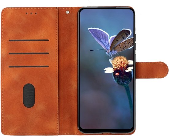 Coverup Case - Convient pour Samsung Galaxy A16 5G - Coverup Flowers & Butterflies Book Case - Marron