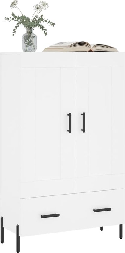 vidaXL Armoire vidaXL Armoire haute - 69,5 x 31 x 115 cm - Wit - Armoire de cuisine