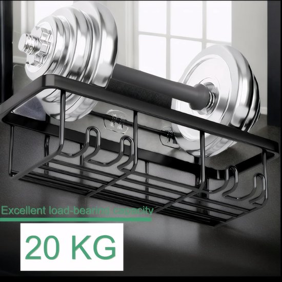 Set de 5 organisateurs de salle de bain élégants et peu encombrants sans Embouts avec 16 Crochet