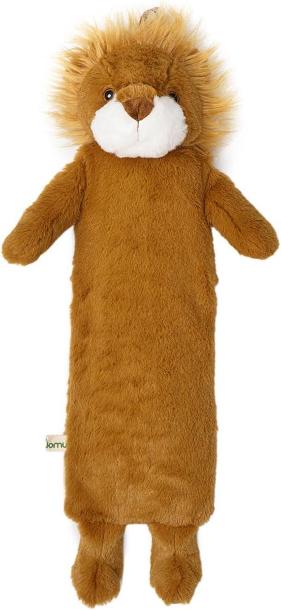 Goedkoopste Kruik 09 liter Premium kinderwarmwaterkruik met imitatiebontbekleding - Leeuw