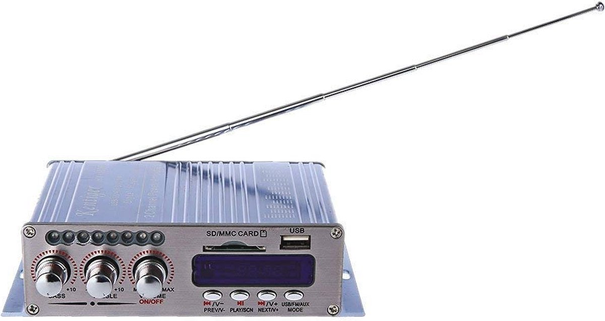 12V Hi-Fi Digitale Stereo Audio Versterker met Bluetooth en USB thumbnail 3