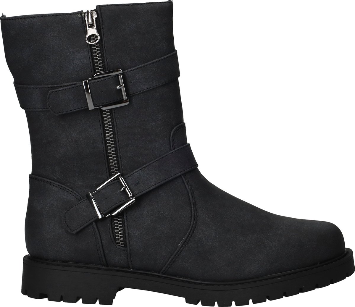 DSTRCT Bikerboots - Dames - Zwart - Maat:39