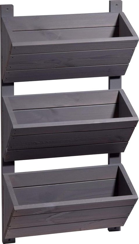Dobar® Green Label 58383FSCe Wandbed met 3 plantenbakken Dobar® Green Label 58383FSCe Wandbed met 3 plantenbakken